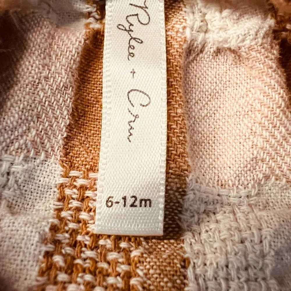 Rylee + Cru Tan and Cream Baby Romper